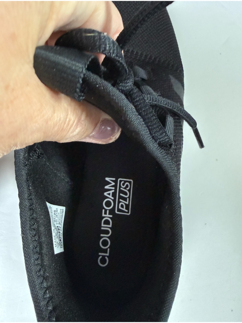 NWT Women’s Adidas Black Cloudfoam Pure 2.0 Sneakers Size 8 - Picture 6 of 7